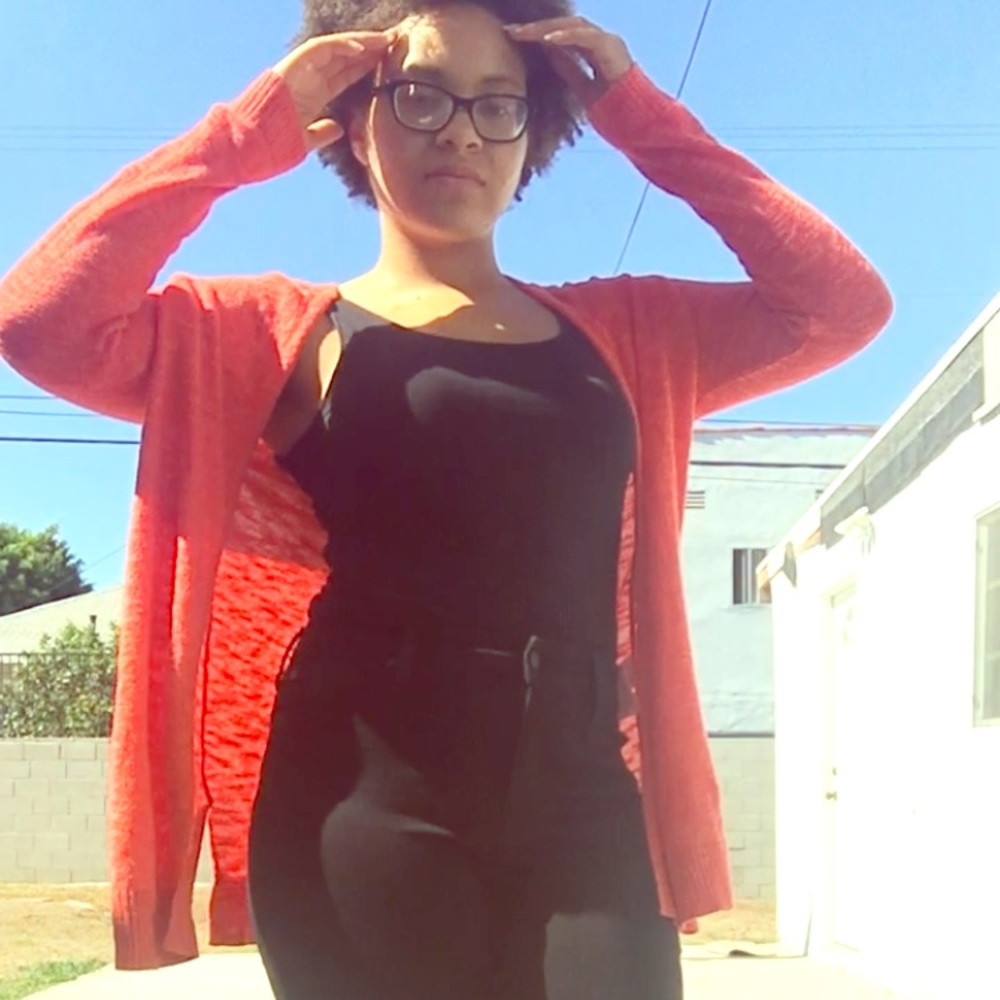 Cute Orange Cardigan